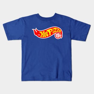 Hot Pizza Fast Food Foodie Logo Parody Kids T-Shirt